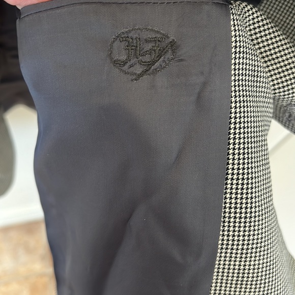 Hickey-Freeman wool houndstooth suit size 44R - Picture 9 of 13